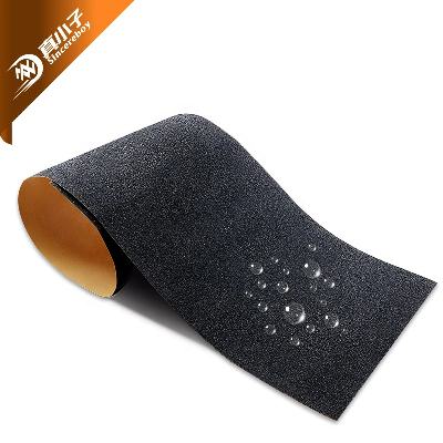 9" X 33" Skateboard Grip Tape Sheets, Zuext Bubble Free Waterproof Black Scooter Grip Tape, Longboard Griptape, Sandpaper for Rollerboard, Stairs, Gun, Pedal