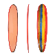  Mini Long PU Surfboards Fiberglass Customized Minimal Surfboards