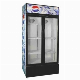 OEM Supermarket Refrigeration Glass Door Fan Cooling Energy Drink Refrigerator Display Case