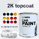 High Application Good Coverage OEM Acrylic Auto Paint Wholesale Spray High Chroma Car Paint HS 2K Topcoat White 201