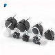  White/Black OEM Office Chair Caster Wheels with Brake Without Brake PP/Nylon Furniture Caster
