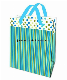  High Quality Flocking Paper Bag with Cotton Ribbon Handle