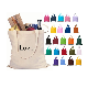  100% Cotton Canvas Shopping Tote Bag Reusable Grocery Bag