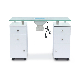 Modern Style White Nail Station Manicure Table with Fan