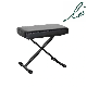 Piano Bench Adjustable Height Keyboard Bench X Style Stool