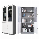 Metal Four Door Office File Cabinet Furniture Glass Steel Cupboard Price