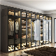  Cheap Price Custom Simple Design Bedroom Glass LED Aluminum Profiles Frames Clothes Wardrobe Modern Wooden Closet Almirah Wardrobes