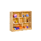 Kids Nursery Toy Storage Cabinet, Preschool and Kindergarten Day Care Wooden Book Cabinet, Children School Classroom Furniture, Baby Storage Cabinet