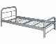 High Quality Single Metal Bed Frame Staff Dormitory Iron Bed Steel Single Beds for Home School