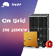  Complete 100kw 200kw Grid Connected Solar Roof System Grid Tied Whole House Solar Energy Panel System
