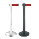  Retractable Belt Crowd Control Barrier Stanchion Stainless Steel Queue Stand for Bank Airport
