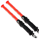 Red Rechargeable Nightstick LED Flashing Light Traffic Wand Warning Baton