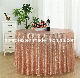 New Sequin Embroidery Table Cover Tablecloth for Wedding Banquet