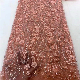  2023 Designer Luxury Wedding Dress Fabric Machine Beads Embroidery Beaded Lace Fabric