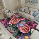  Karpet 3D Morden Design Printed Flower Carpet and Rugs for Living Room Area Rugs Polyester Carpet