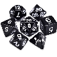 Polyhedral 7-Piece Rpg Dice Set D4 D6 D8 D10 D12 D20 for Tabletop Role Playing Games Dice