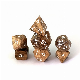 Custom Colorful Decorate Polyhedral Resin Metal Dnd Rpg Game Wooden Dice