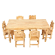 Montessori Wooden Kids Study Table Desk and Chair