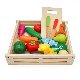 Kids Toys 2022 Wholesale Kids Educational Wooden Toy Pretend Play Cutting Food Set