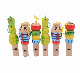  Animal Shaped Kids Wooden Fancy Whistle