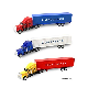  Container Trailer Truck Toys Alloy Container Car Model with Two Cars