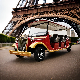  Best Free Custom Color 11 Passengers Sightseeing Cart Electrical Antique Tour Mini Bus 4 Row Electric Vintage Classic Car Price for Sale