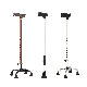 Aluminum Single Tripod Quad Walking Adjustable Cane