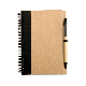 Eco-Friendly Promotional Spiral Notebook with Ballpen, Recycled Notebook