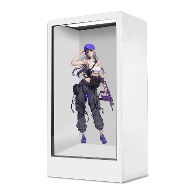 43" 49" 55" 65" 75" 86"Advertising Display Screen Interactive Touch Showcase/ Hologram Boxes Transparent LCD Box