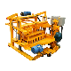  Cement Egg Laying Mobile Hollow Brick Making Machine Qt40-3A Concrete Manual Block Making Machine Floor Layer