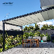 AlunoTec Sunshade Folding Shade Motorized Awning Retractable Roof Pergola Awnings with Zipper Screen