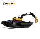  Mini Hydraulic Wetland Amphibious Buggy Crawler Excavator for Sale River Floating Excavator 30ton Sand Dredging Excavator with Pontoon for Swamp Marsh and Water