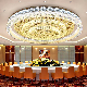  Hotel Lobby Indoor Staircase Custom Project Glass Round LED Ceiling Chandelier Lamp