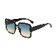  Gradient Lens Oversized Suqare Frame Eyewear Manufacturier PC Polarized Designer Sunglasses UV400