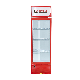  Glass Door Beverage Refrigerator Showcase LC-230 Red
