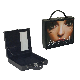 Luxury Women Leather Cosmetic Bag Makeup Box with Mirror (5136) manufacturer