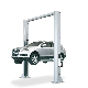 Manual Single Side Release Two Post Car Lift Clear Floor Overhead