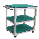 Customized Three Layer Aluminum Profile Transport Cart Shelf Trolley Storage Trolley