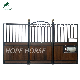 HDG Anti Cribbing Design Horse Front Panel Outdoor Horse Stable Equipment with Swing Door manufacturer