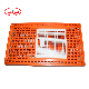 Orange and White Color Plastic Transport Crate for Chicken Cages Broiler Cage