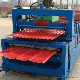  Glazed Tile Making Machine Double Layer Roll Forming Machine Metal Roofing Corrugated Steel Sheet Wall Panel Tile Making Machine