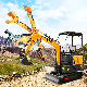  Building Engineering CE EPA 1t 1.2t 1.5t 2t Micro Digger Home, Garden, Agriculture Use Backhoe Crawler Hydraulic Small Bagger Loader Bucket Mini Excavator