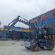  Factory Supply Directly Szl85 Model Shanzhong Brand 8ton Wheel Excavator with Front Dozer Blade and Rear Outrigger