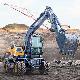 CE/EPA (7 Ton 8 Ton 9ton) Hydraulic Mini/Small Wheeled/Wheel Digger/Bagger/Excavator Use for Earthwork Construction/Mining/Road Repair