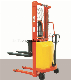  1500kgs, 1.6meters, Semi-Electric Battery Hydraulic Stacker Electric Pallet Forklift