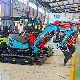  Factory Free Shipping! ! ! Mini Bagger Digger 3.5 Ton 1 Ton 2 Ton Kubota Mini Excavator Side Swing Price with Anti-Rollover