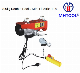  700kg Mini Electric Wire Rope Hoist of Double Hooks with Single Phase/ Small Motorized Hoist