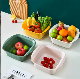  Creative Double Household Kitchen Drain Multi-Functional Fruit and Vegetable Set Drain Basket