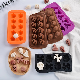  Halloween Chocolate Silicone Mold Pumpkin Skull Bat Ice Cube Custard Pudding DIY Candy Baking Mold