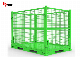  Cage Wire Mesh Gas Cylinder with Wheels Foldable Metal Pallet Collapsible Bin Box Storage Container